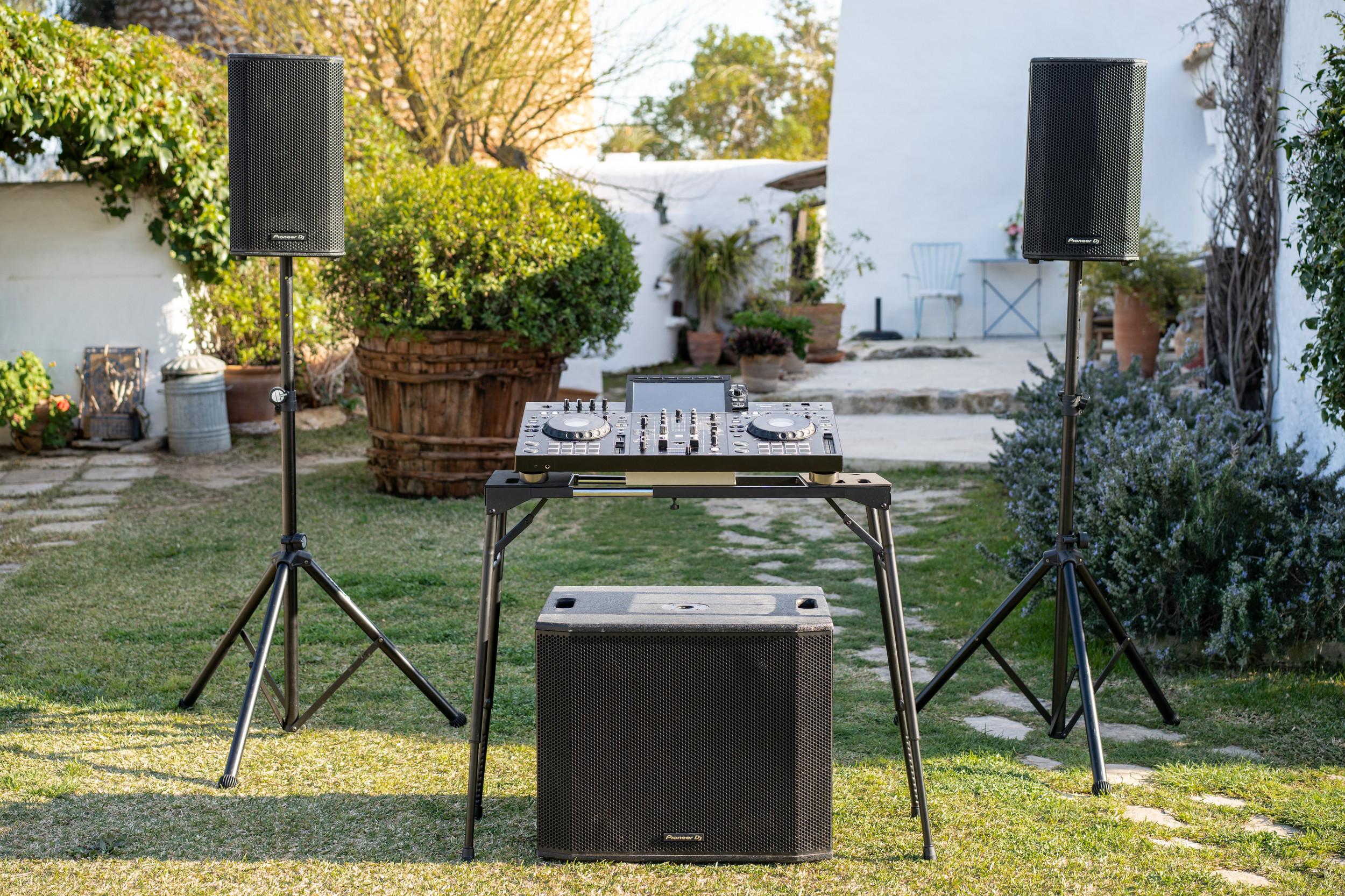 Professional event sound equipment